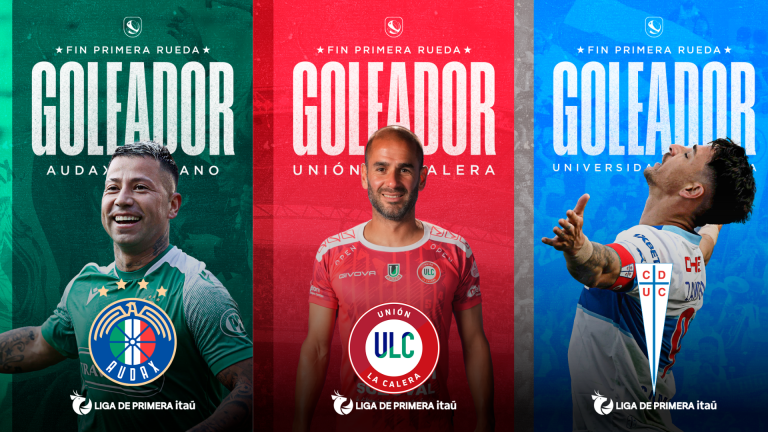 Los tres goleadores de la primera mitad de la Liga de Primera Itaú